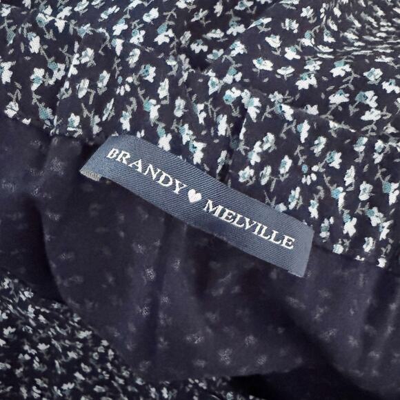 BRANDY MELVILLE Safa Floral Button Down Maxi Skirt Small S - Picture 9 of 11